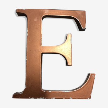 Brass sign letter