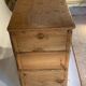 vintage solid pine chest of drawers