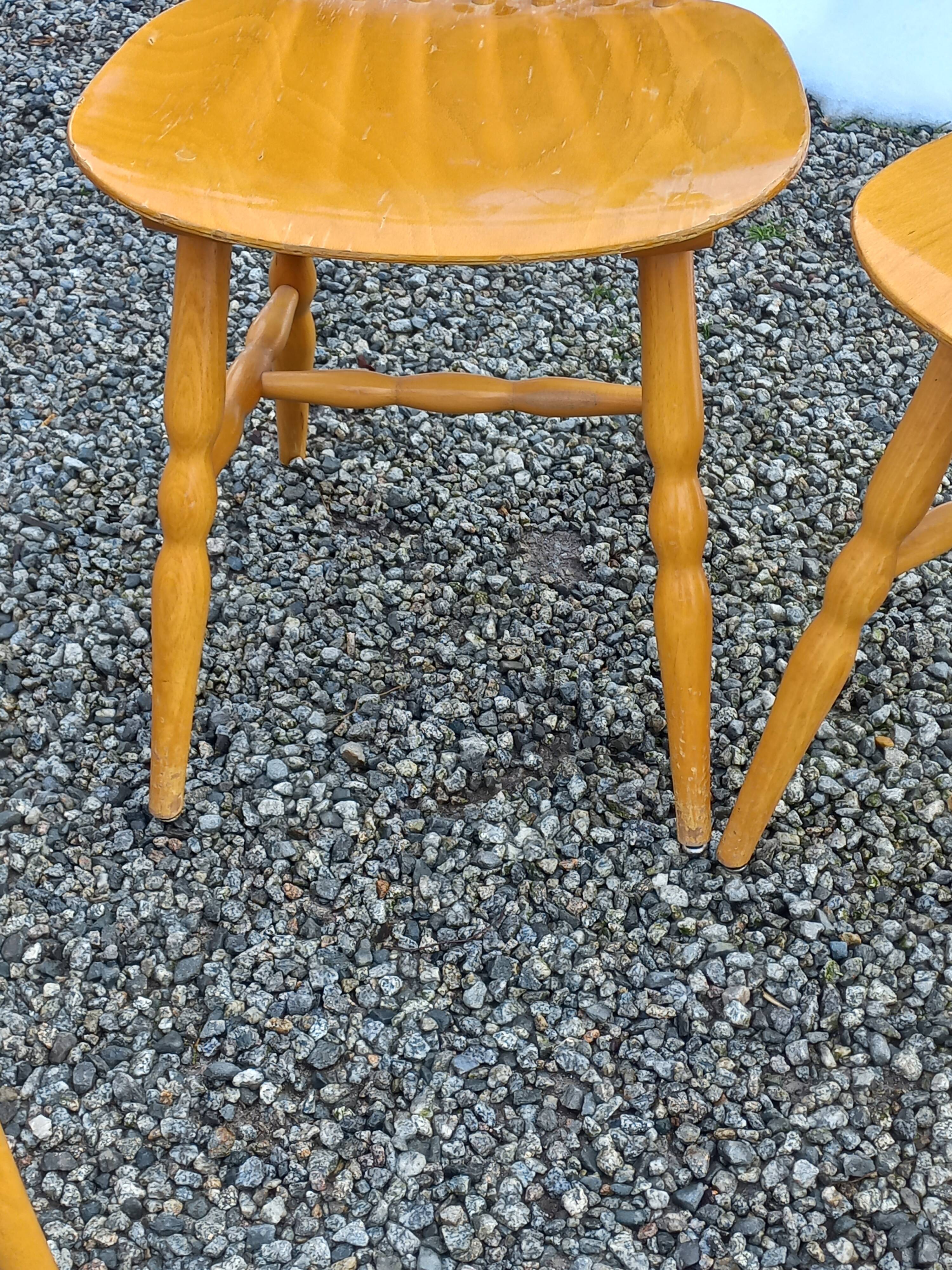 4 Baumann-branded bistro chairs