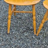 Set of 4 bistro chairs stamped Baumann