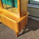 Small high sideboard - sideboard - wood - glass - vintage