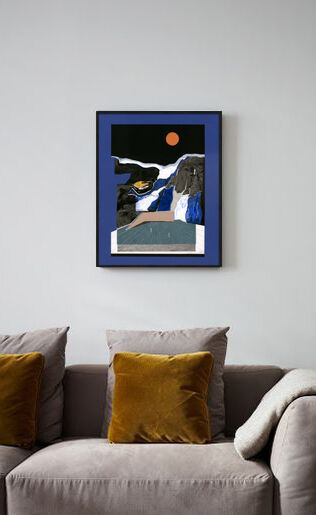 Collage "blue mountain"