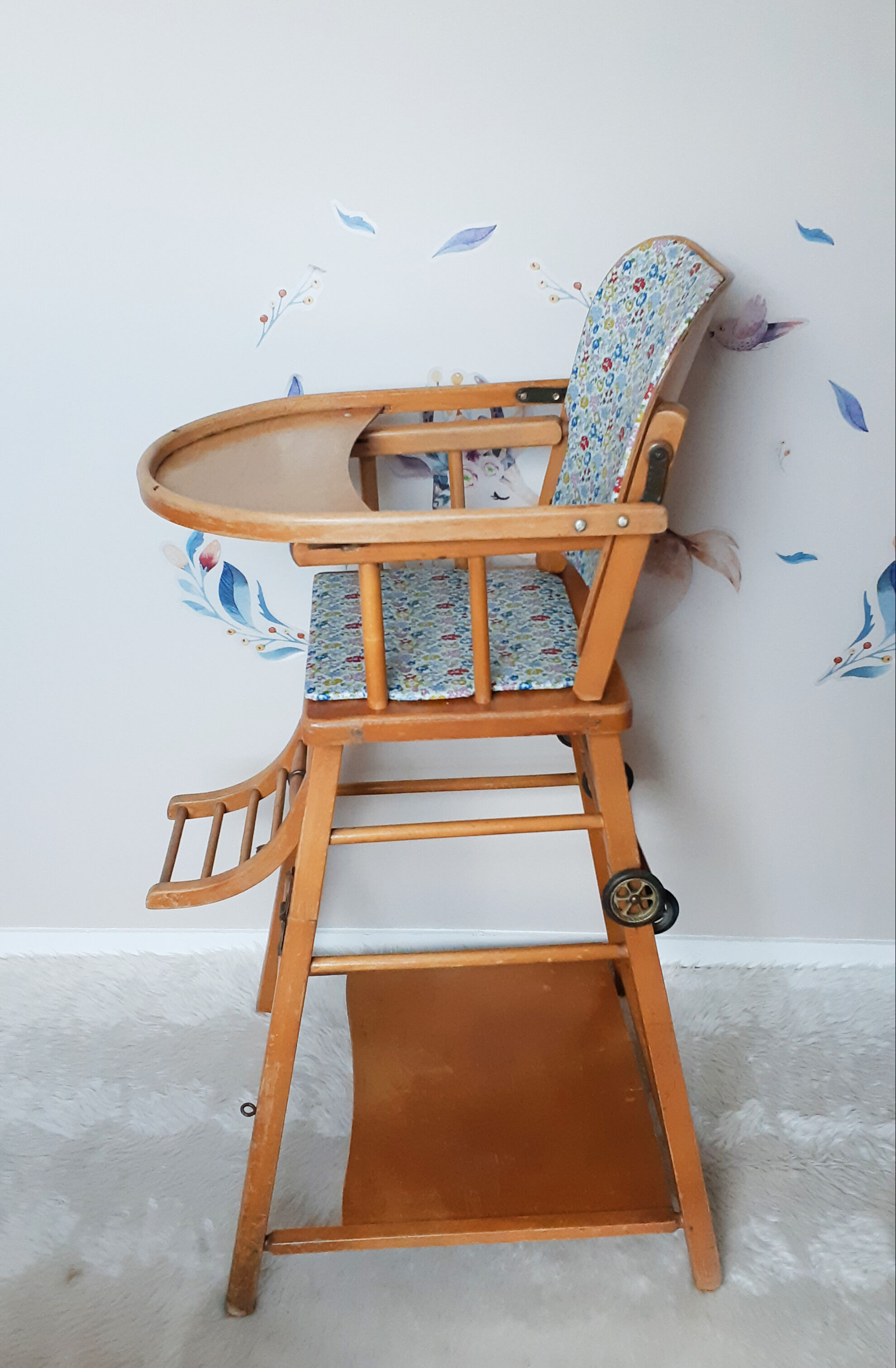 Wooden high chair for children