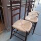 Lot de 4 chaise paillage