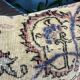 Housse de coussin lombaire en tapis décoloré 40x60 cm