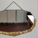 Miroir biseauté art déco dorée 65x38cm