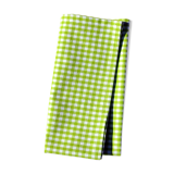 Serviette en vert & blanc motif gingham