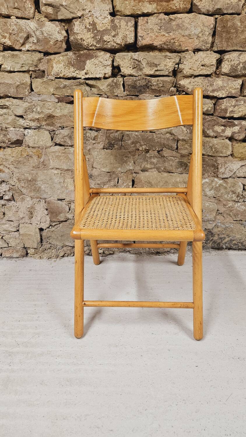 Folding cane chair from 1980