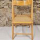 Chaise pliante cannage année 1980