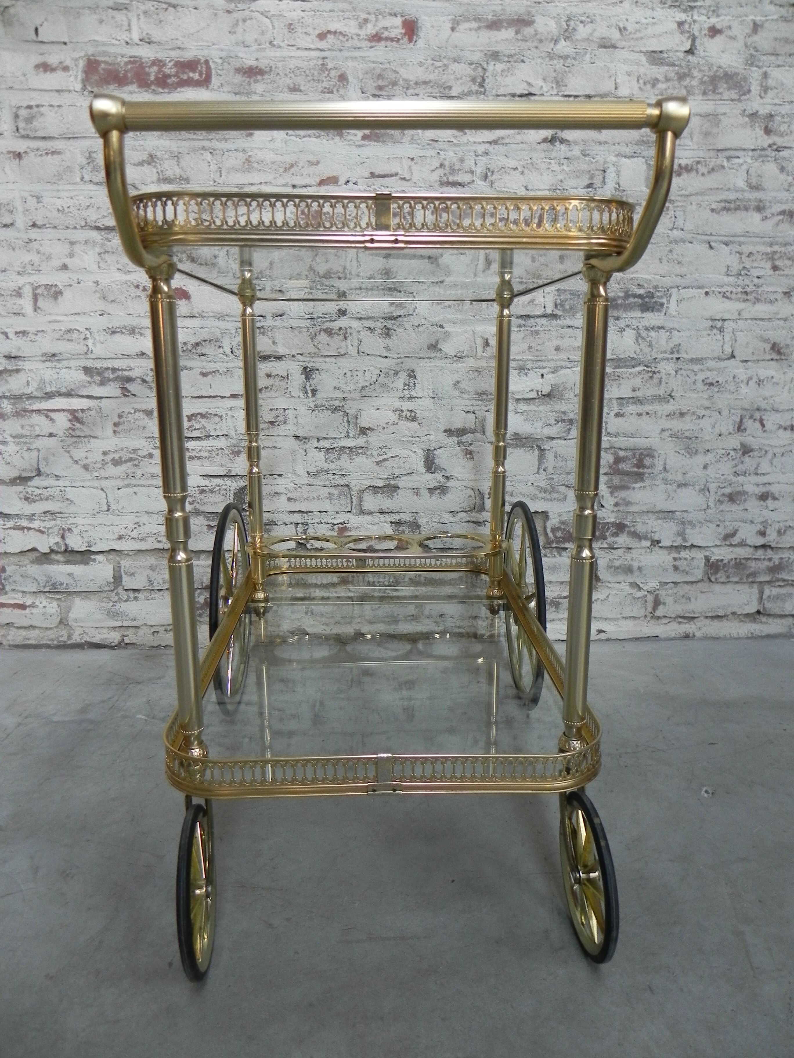 Hollywood Regency serving trolley Mascagni