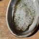 Small oval dish in glazed speckled ceramic L23