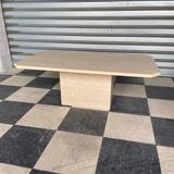 Travertine coffee table