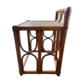 Vintage rattan side table