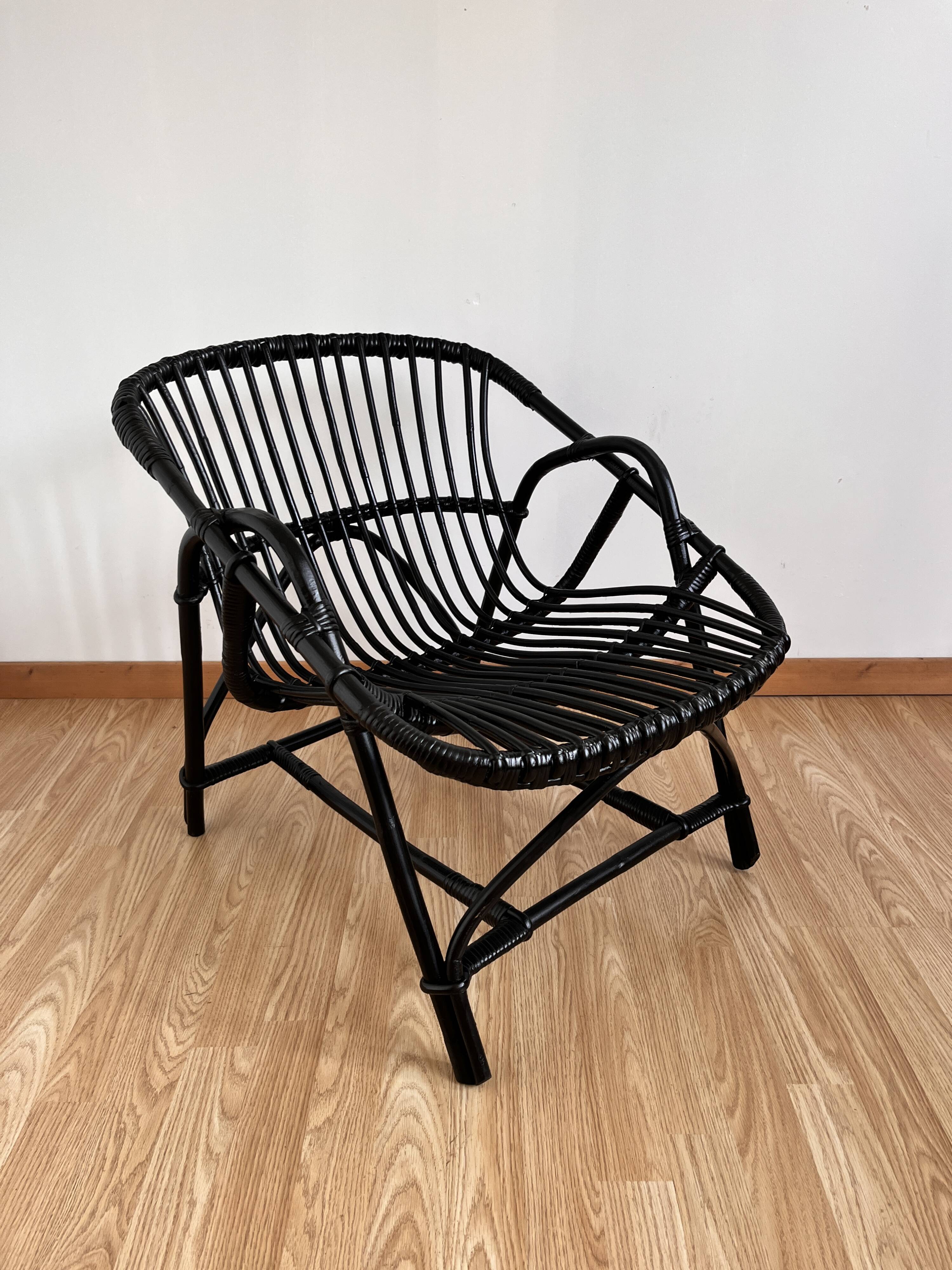 Rattan armchair