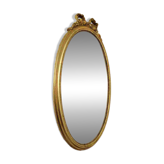 Miroir ovale style Louis XVI