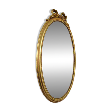 Louis XVI style oval mirror