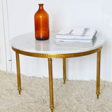 60s marble side table coffee table