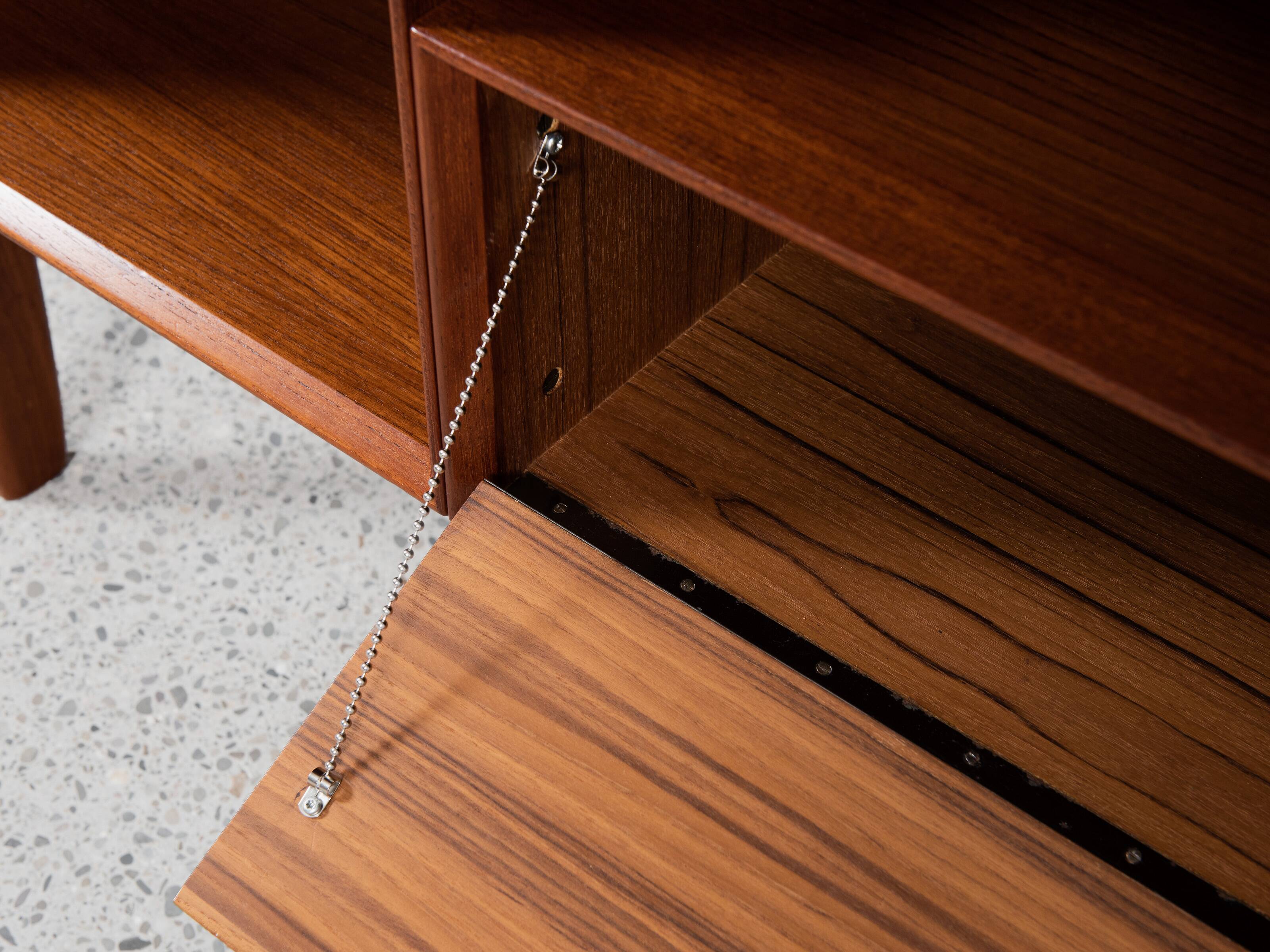Midcentury Danish desk known Model 75 in teak by Omann Jun 1960s