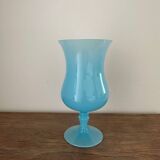 Blue opaline vase