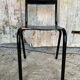 Industrial bistro chair tolix style black metal vintage