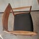 1960s solid cherry wood chair with armrest
