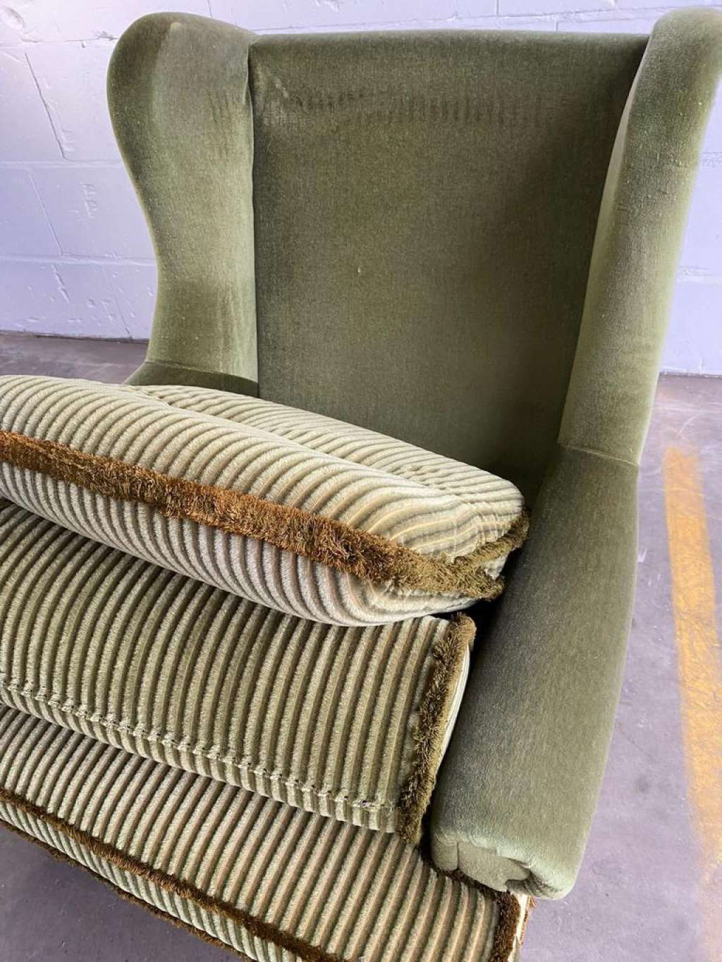 Vintage green single-seater / armchair / club chair