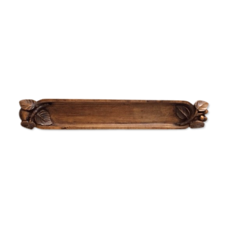 Art Deco wooden bread cut