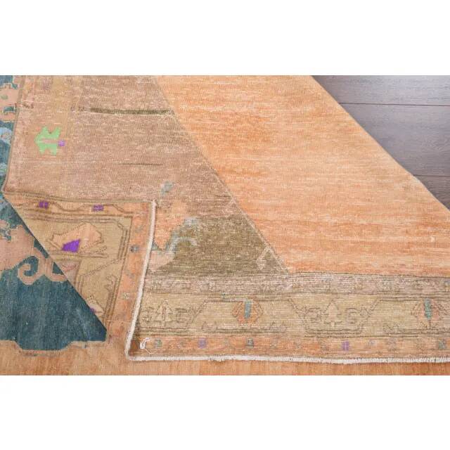 1940s Vintage Turkish Hand-Knotted Area Rug 228x303