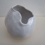 Set of two design white vases