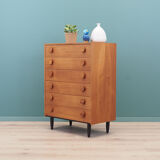 Teak chest of drawers, Danish design, 1970s, made in Denmark