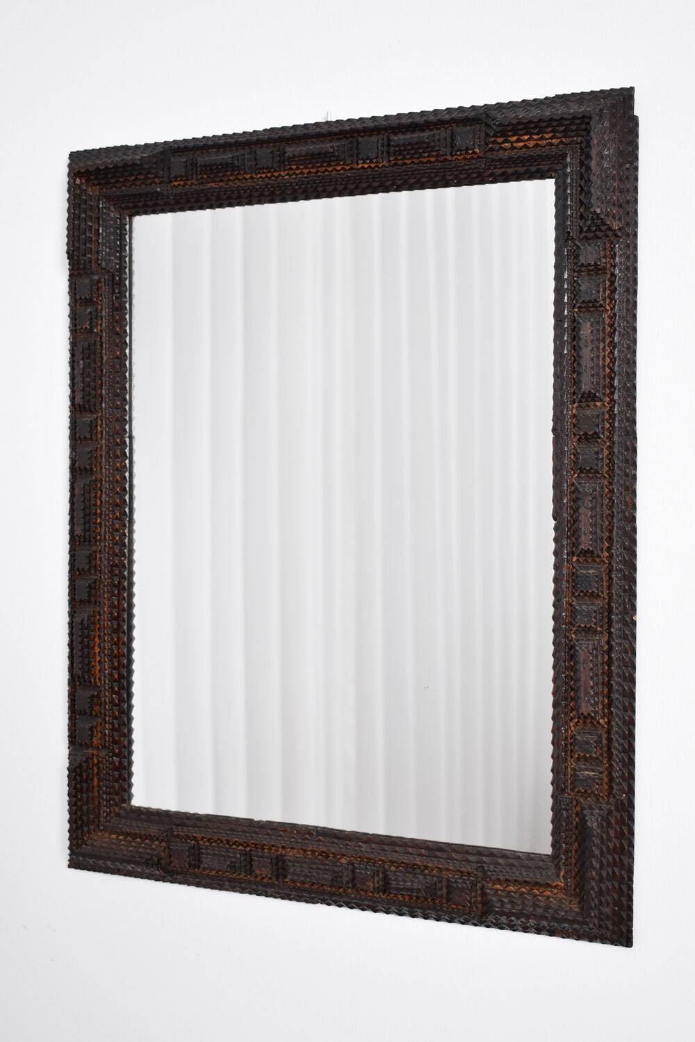 Black forest wooden mirror 1, 1910s.