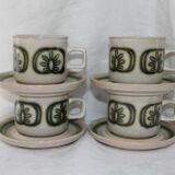 Set of 4 Cups with coffee or tea made in England