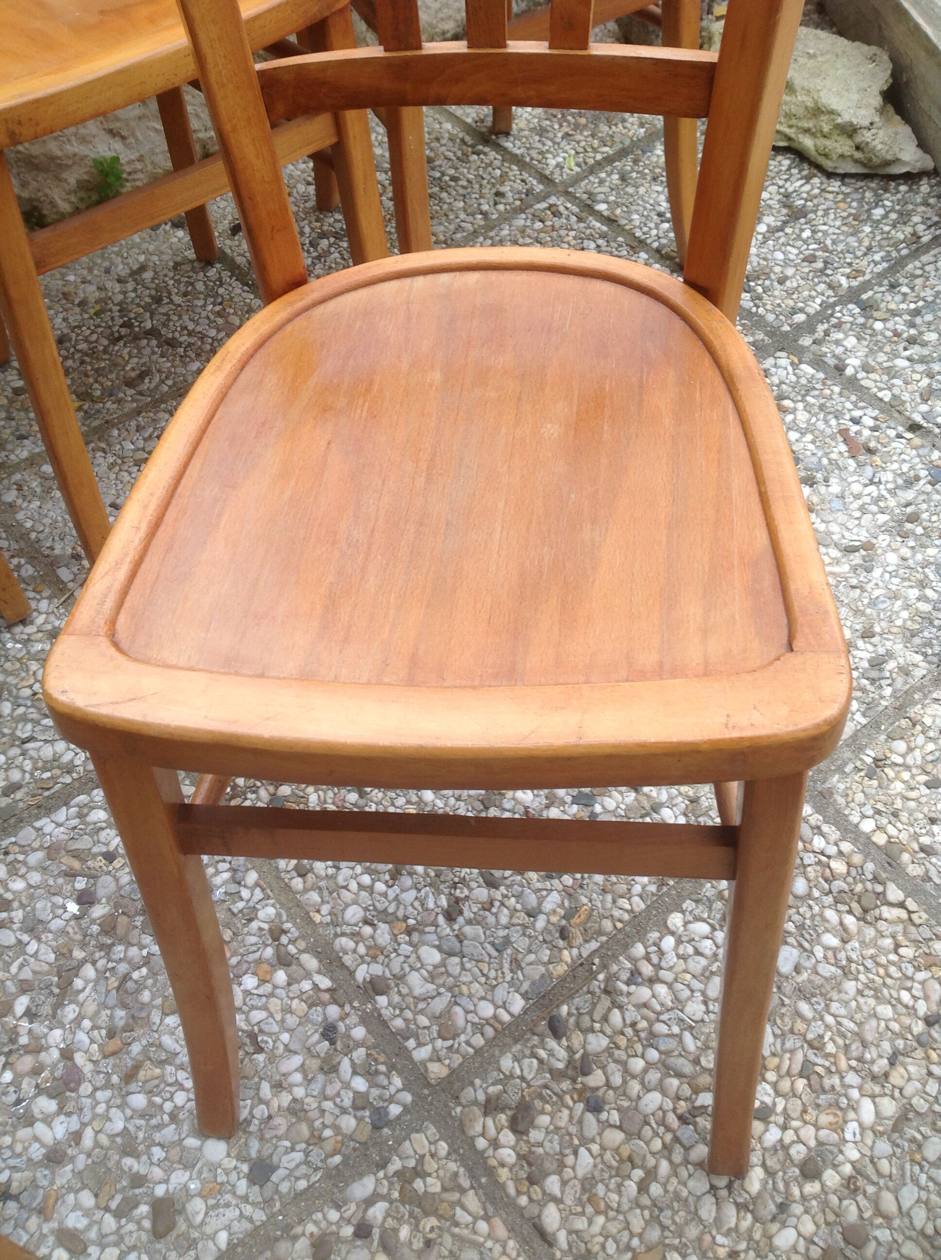 Lot 4 chairs Luterma vintage bistro