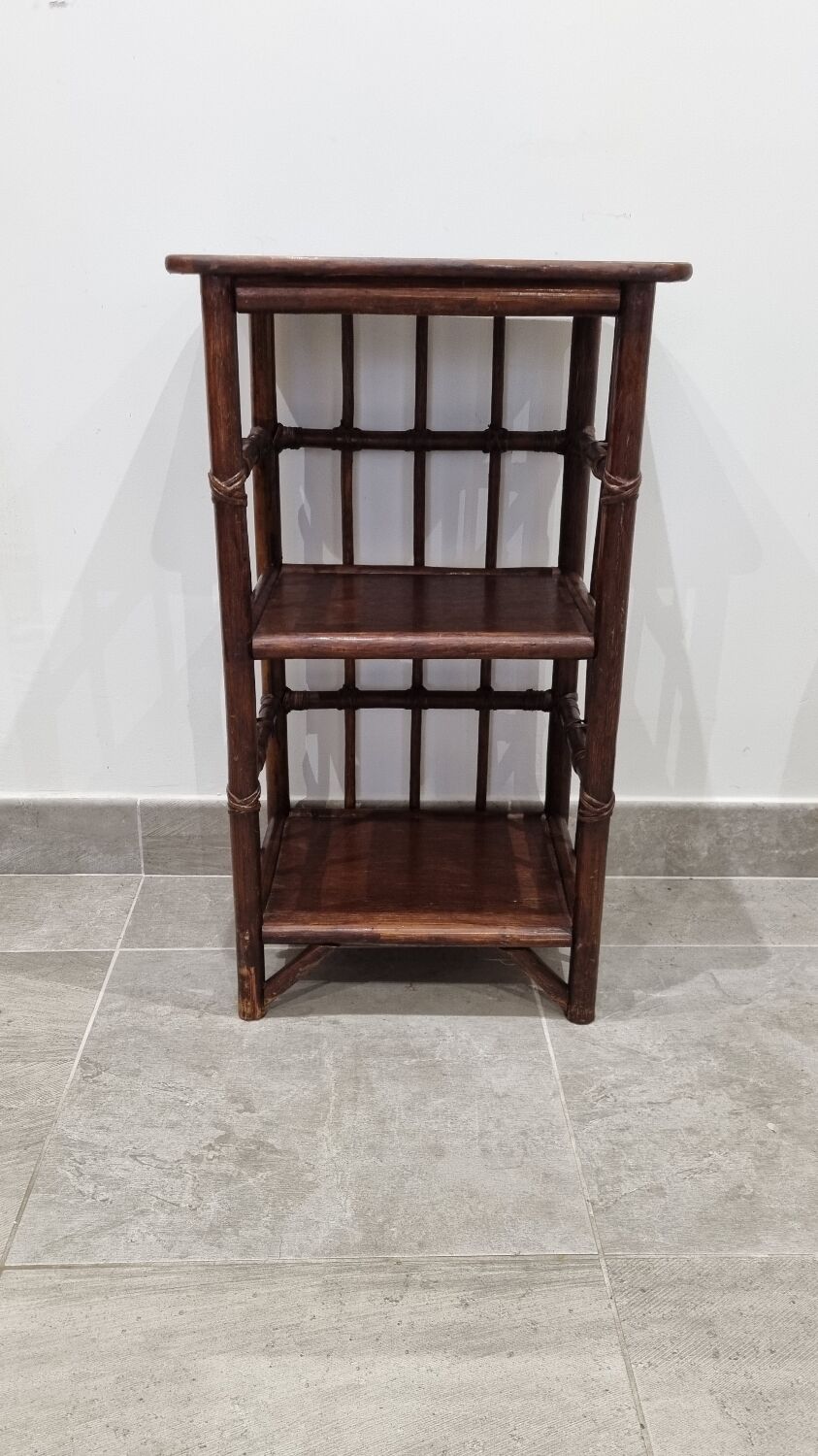 Rattan bedside table