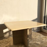 Square travertine coffee table - 60 x 60 cm