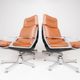4 High Commander Office Chairs by Jorge Zalszupin - Brazil - 1980s