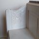 Art Deco bedside table top red marble