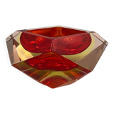 Murano 60s Sommerso Glass Vase - Mid Century Artisanal Vase Seguso Style