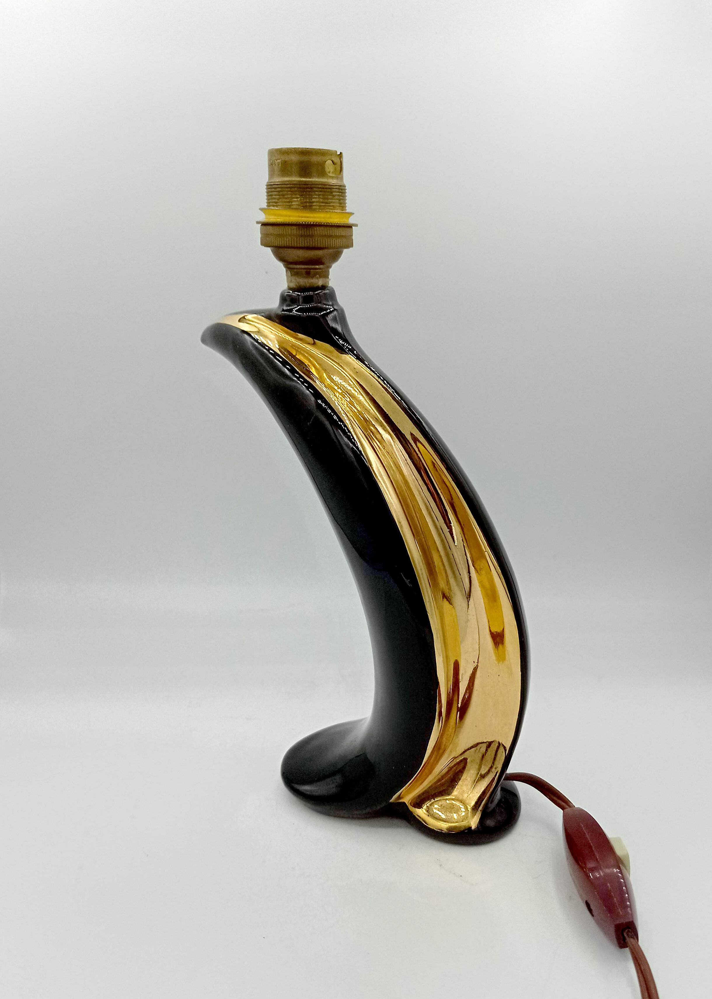 Ceramic lamp 1960 - gold