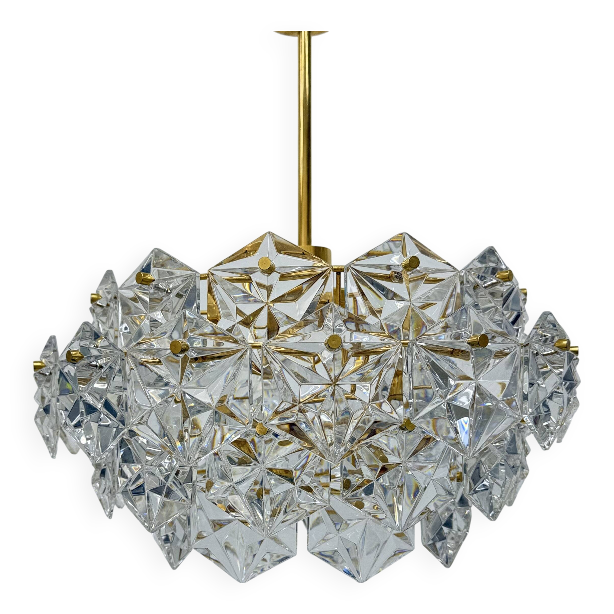 Kinkeldy chandelier with crystal , 1970s