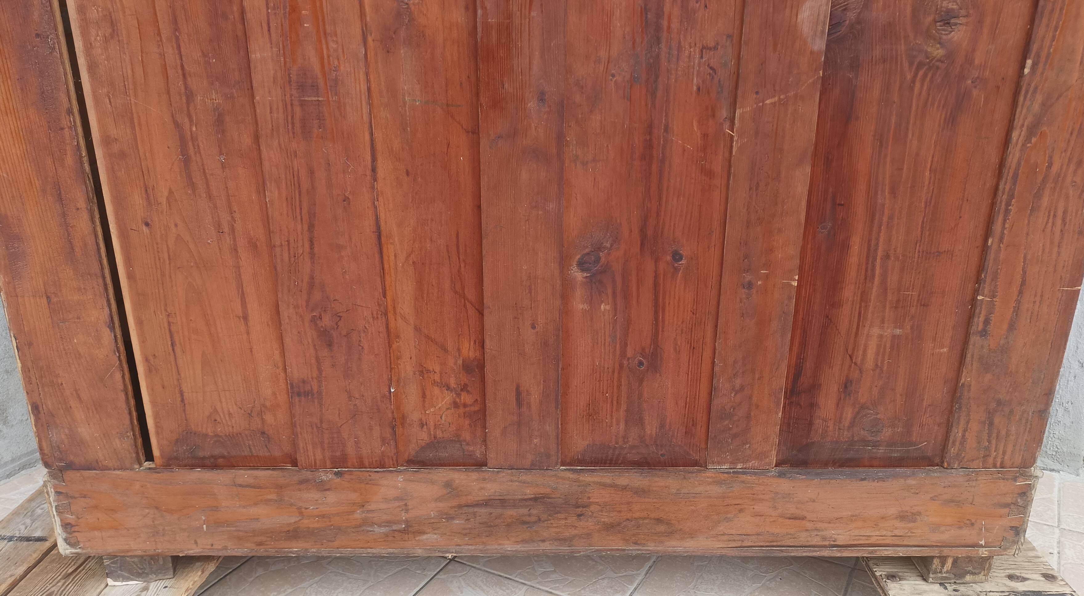 19th century larch mountain chalet wardrobe