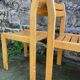 Suite of 8 solid beech chairs