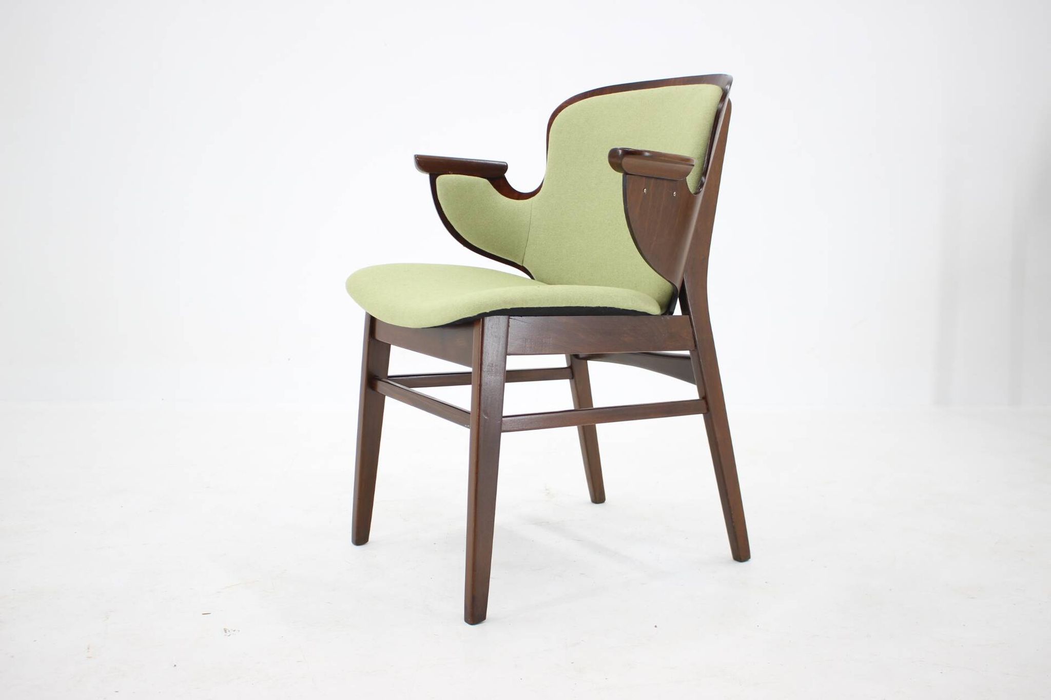 1950s Hans Olsen Beech Shell Chair For Bramin Mobler, Denmark