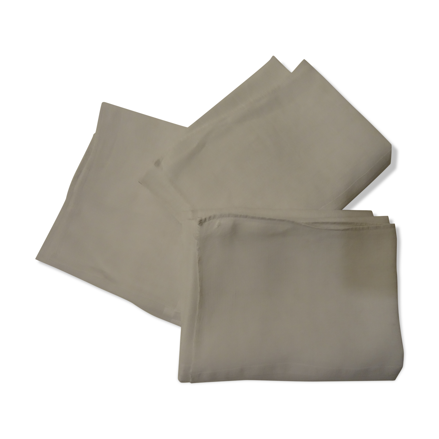 Lot of 3 towels in linen monograms VD