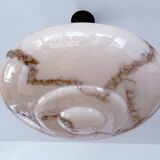 Art Deco Pink Glass Bakelite Pendant Light