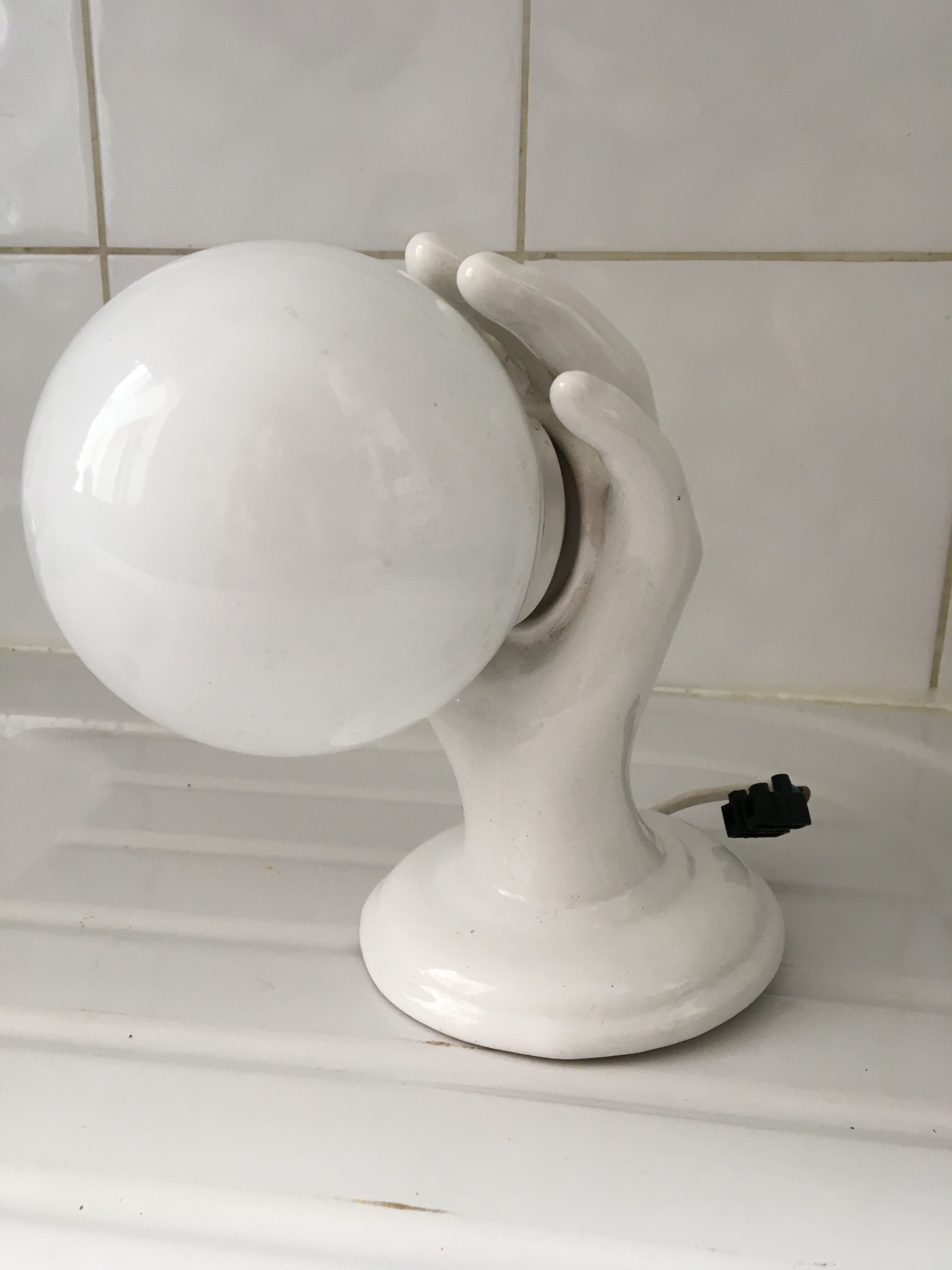 Wall lamp hand lamp ceramic vintage 70s