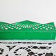 Vintage green plastic mail rack, 50s