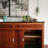 Old craft counter sliding doors