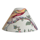 Abat-jour toile vintage oiseau