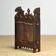 Pine folk art cabinet, circa 1920